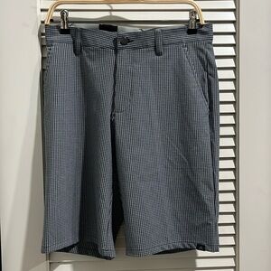 NWT Adidas Ultimate 365 gingham navy and gray men’s golf short sz 30”